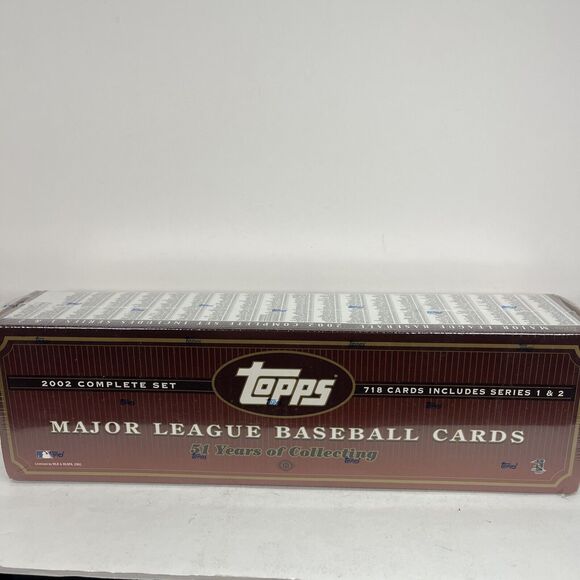 2002 Complete Topps Set Major League Baseball Series 1 & 2 718 Cards SEALED NEW